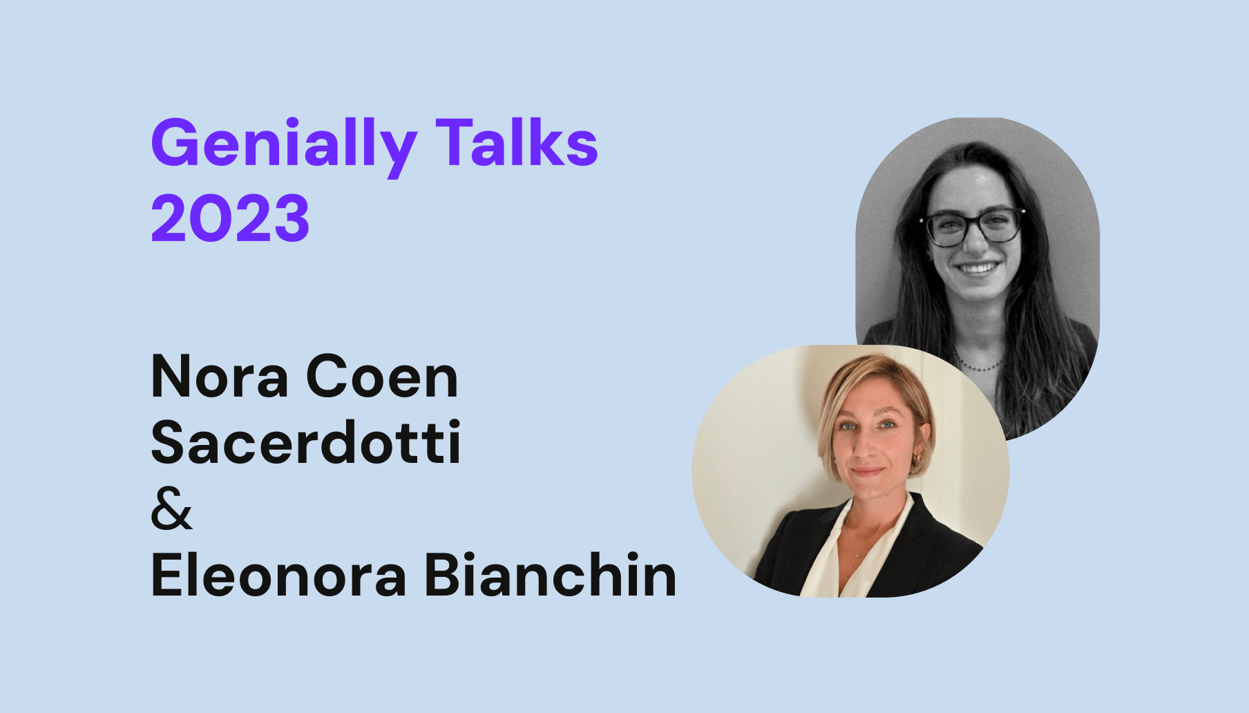 Miniature Genially conversa con Nora Coen Sacerdotti y Eleonora Bianchin